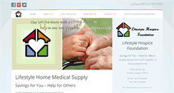 Desktop Screenshot of lifestylehomemedical.com